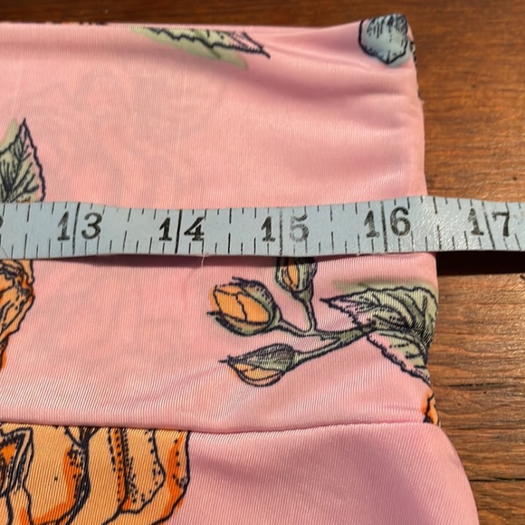 LulaRoe Pink Floral Skirt - Picture 7 of 8